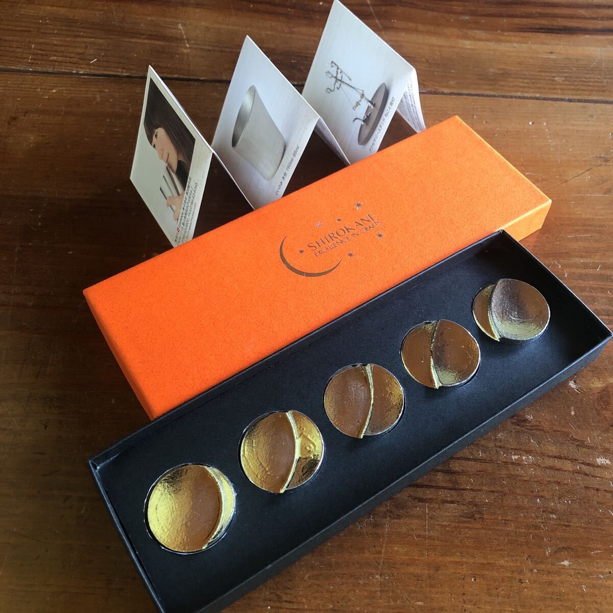 〈送料無料〉箸置き 錫 月の満ち欠け シロカネシリーズ 高田製作所 金属製 はしおき 箸置 拍卖