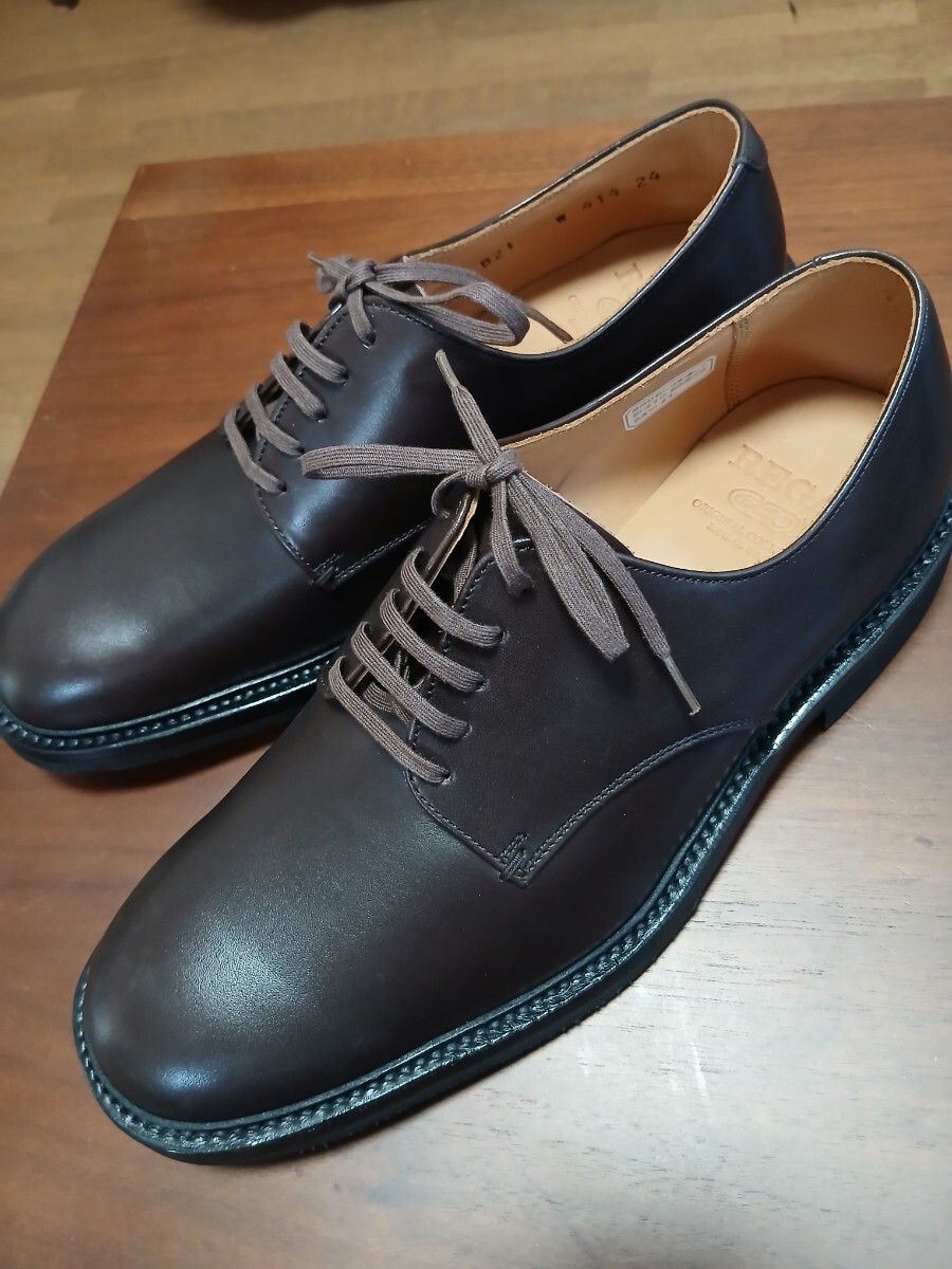 新品REGAL.GEOX.プレントウ 濃茶 24.cm 蒸れない靴拍卖