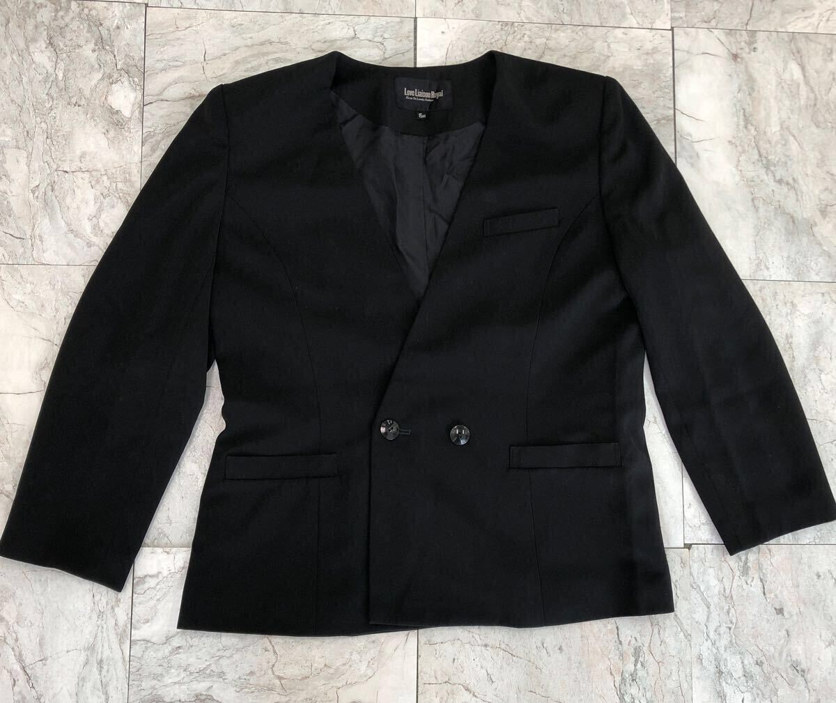 レディース LOVE Liaison Royal ラブ リエゾン ロイヤル ジャケット 15号 ブラック 【Y-342】拍卖