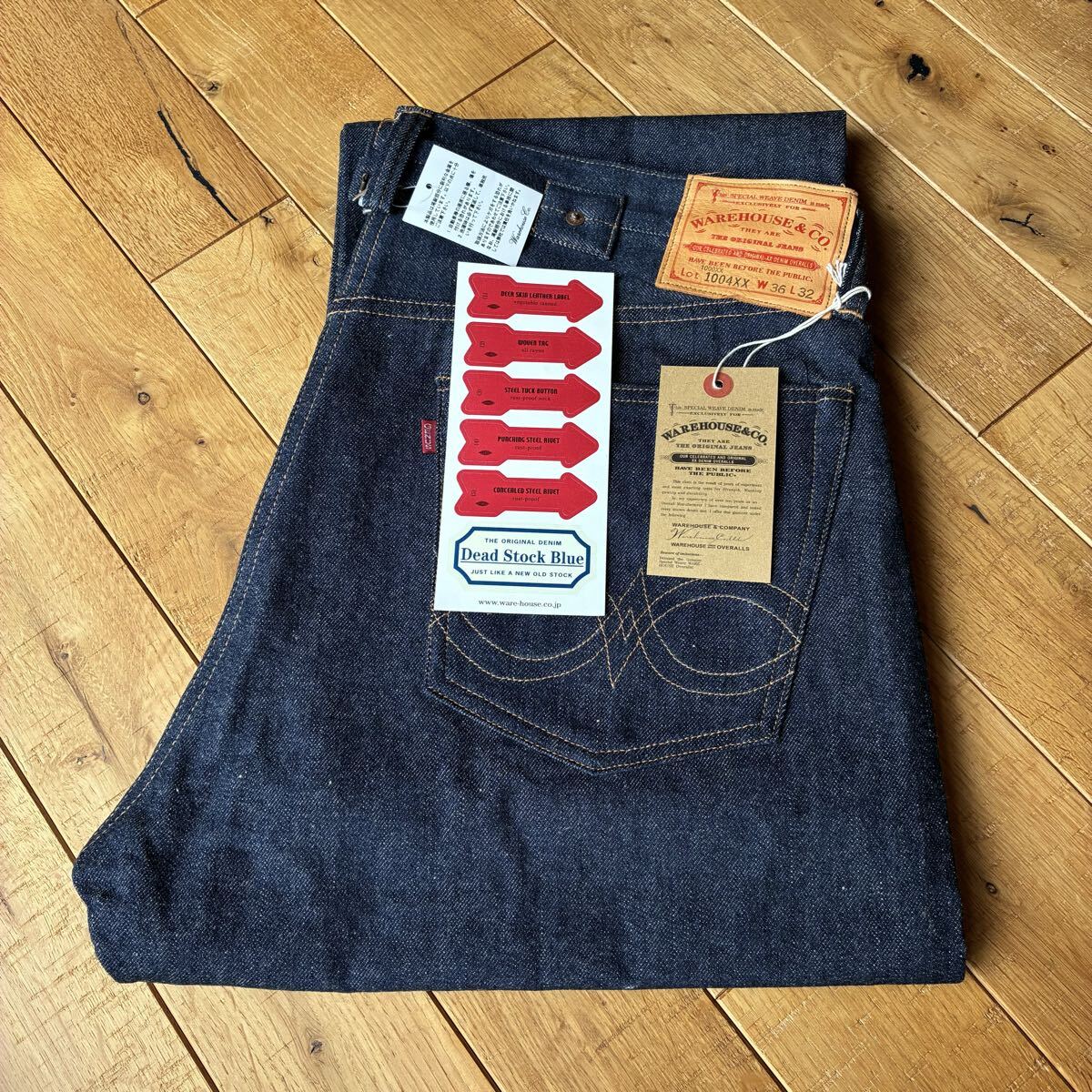 新品未使用 WAREHOUSE 1004XX 36×32 バックルバック ウエアハウス ジーンズ拍卖