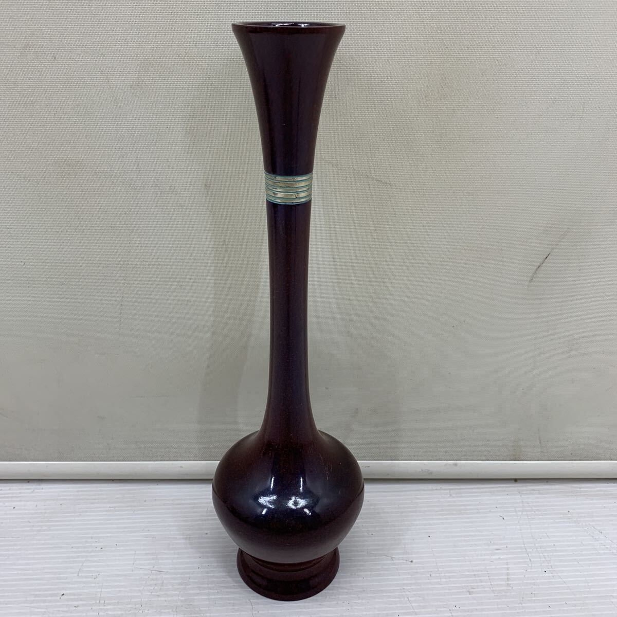 I☆レア☆花瓶 一輪挿し 花入 花器 インテリア フラワーベース 鶴首 花生 銅製 置物 晴正 置き物 置物 アンティーク ヴィンテージ レトロ拍卖