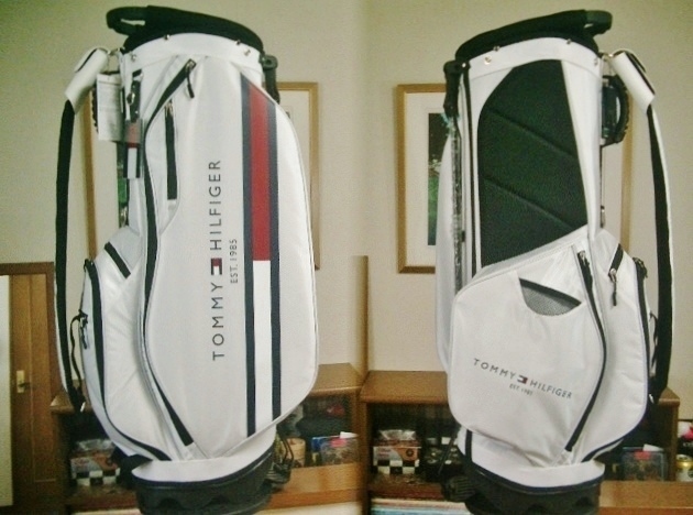 未使用 トミーヒルフィガー 取っ手付 アスリート・タイプ スタイリッシュ 合繊素材 白紺赤 スタンドバッグ拍卖