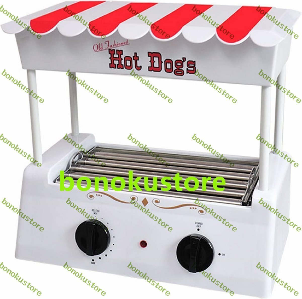 ホットドッグローラー ホットドッグ カウンタートップホットドッグウォーマー ソーセージグリルクッカーマシン、レギュラーサイズ8個拍卖