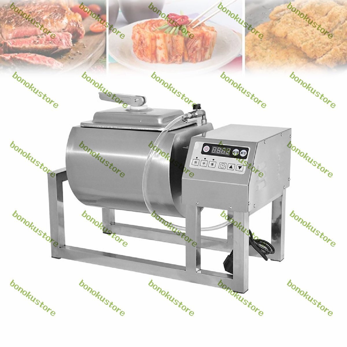 プロフェッショナル真空タンブラーマリネーター、18L 自動マリネマシン、タイミング機能付き、30W 3 スピード商業真空硬化機、レストラン、拍卖