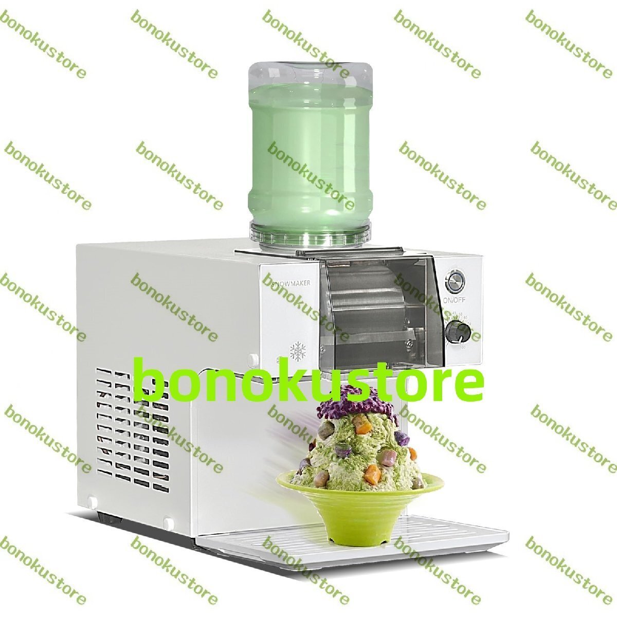 全自動電動かき氷機、砕氷機、雪花氷機、家庭、パーティー、オフィス自家製デザート機拍卖