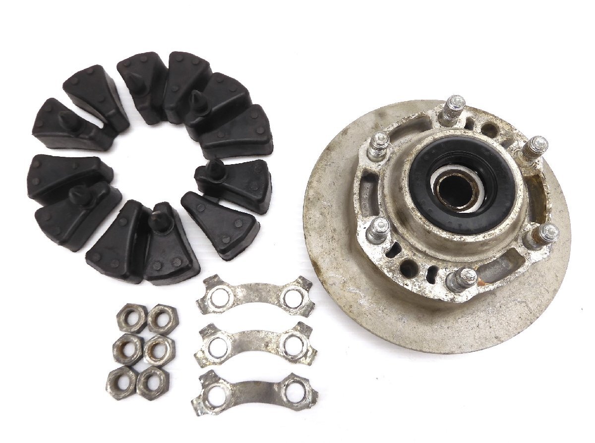 60【評価A】 XJ550 4V8 当時物 純正 リア ホイール ハブ & ゴム ダンパー 走行距離29,117km拍卖