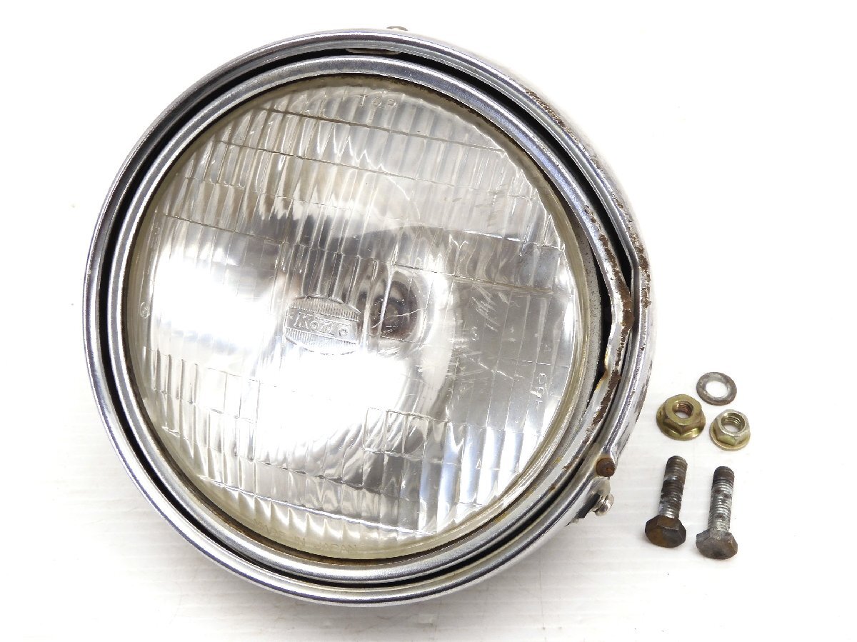 80【評価B】 GSX400E 当時物 旧車 取外 ヘッドライト レンズ SUZUKI スズキ 純正 系 ケース カバー S440 SAEM76 GS400 GT250 RG250E拍卖