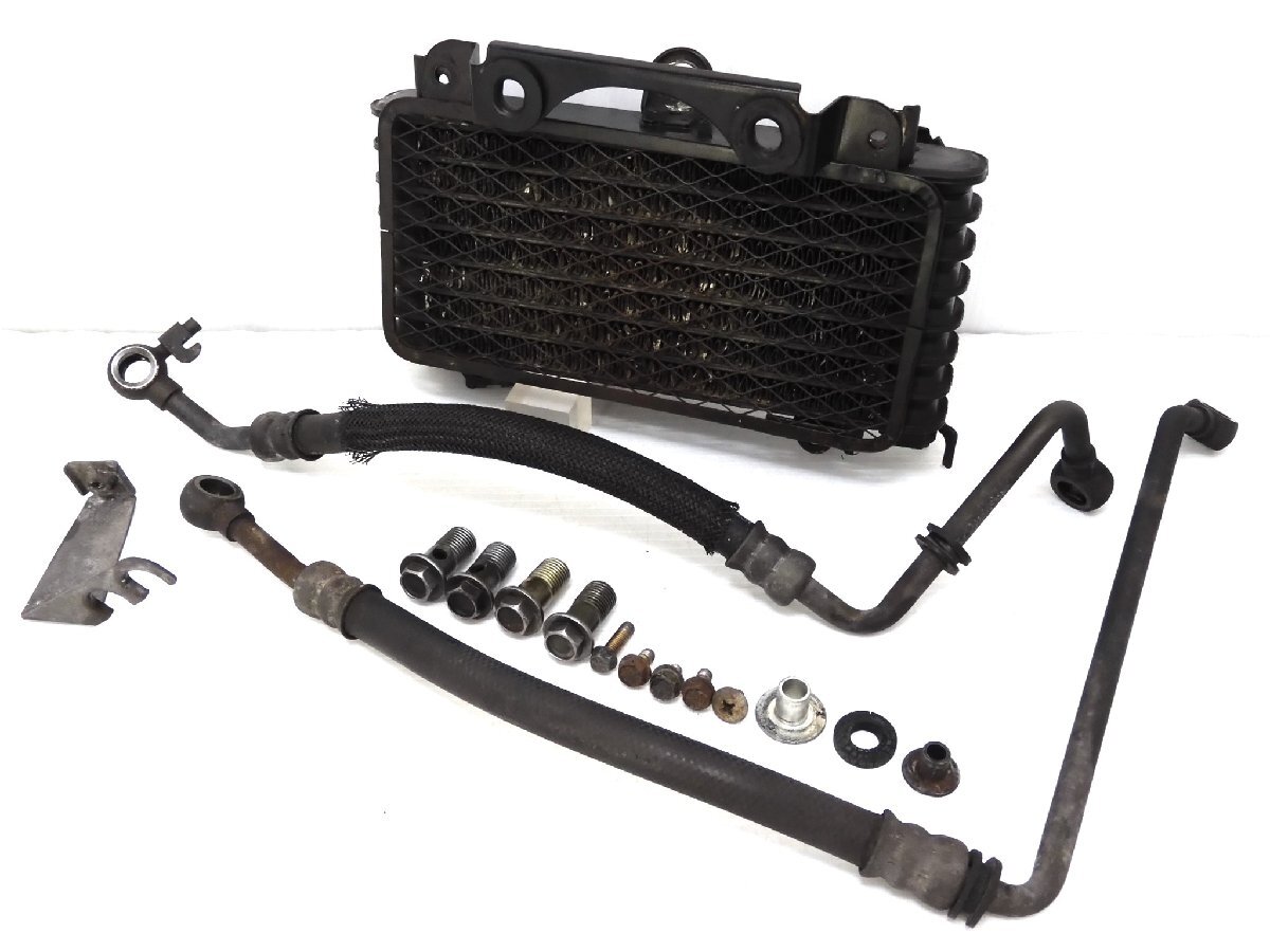 100【評価B】 ZZ-R1200 ZZR1200 ZXT20C 実動 純正 オイルクーラー ASSY コア ホース ガード カバー 始動動画有拍卖