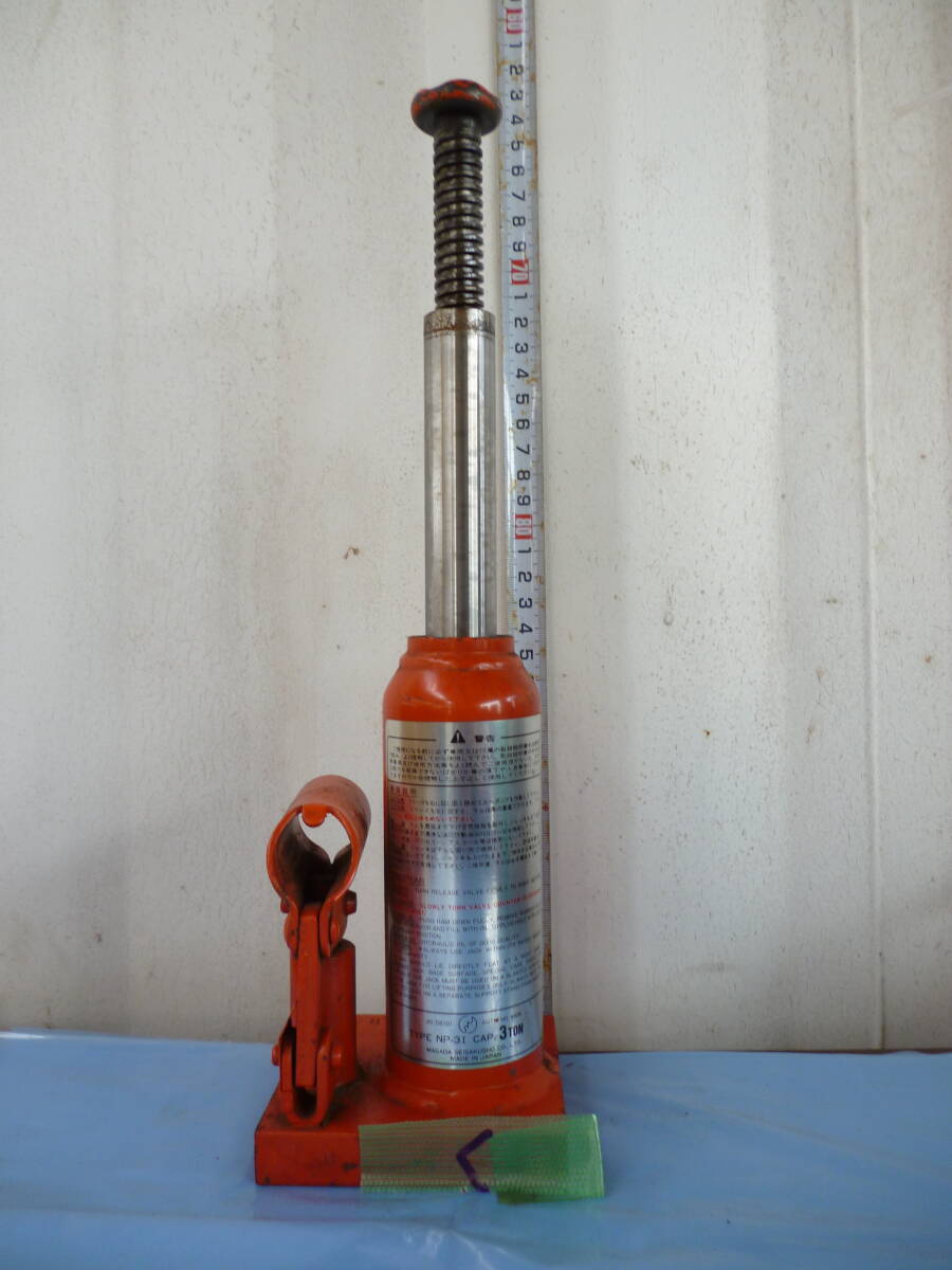 く 中古 油圧ジャッキ MASADA NP-3I 3TON 油圧ジャッキ ボトルジャッキ ダルマジャッキ 手動 車 タイヤ 交換拍卖