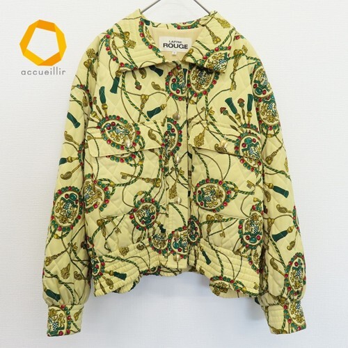 LAPINE ROUGE ラピーヌブランシュ キルティング ブルゾン ジャケット アウター 金ボタン a835795i拍卖