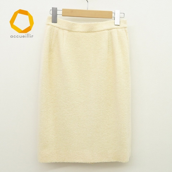 イヴ・サンローラン YVES SAINT LAURENT YSL ヴィンテージ タイト スカート アイボリー w778407拍卖