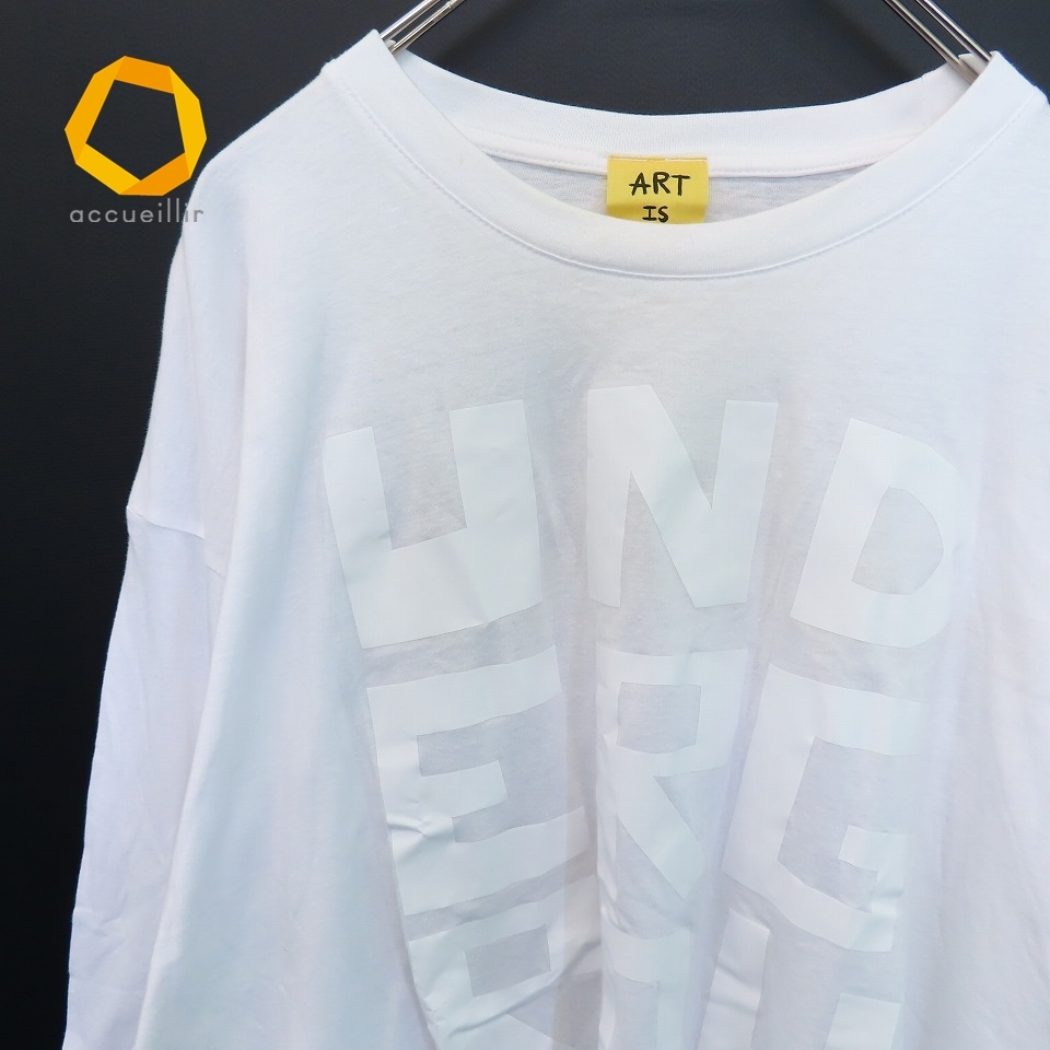 naco PARIS ナコパリス ドローイング ロゴ Tシャツ ホワイト系 x804960拍卖