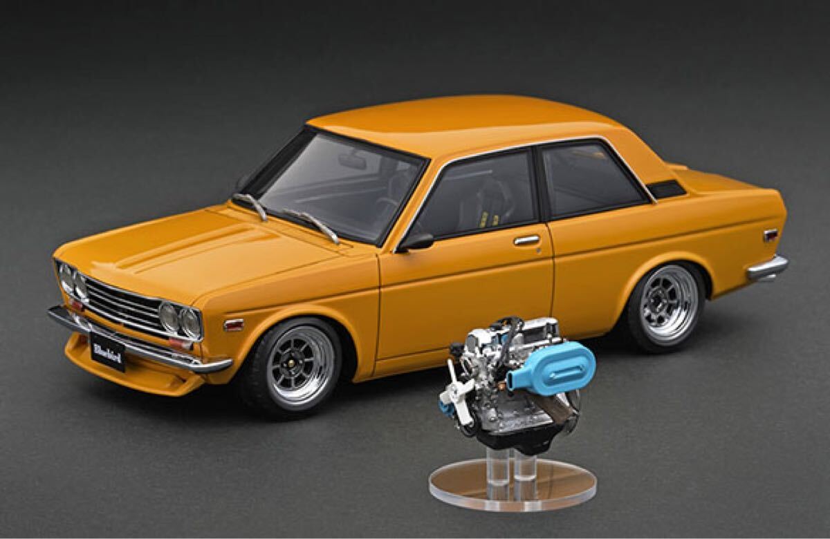 IG3304 1/18 Datsun Bluebird (510) Brown With Engine イグニッションモデル ignition model拍卖
