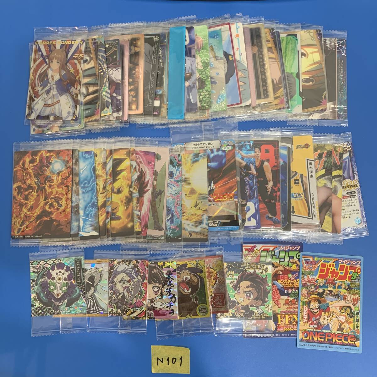 (ヤ)&2FN101【未開封多数】カード まとめ IDOLM@STER アイドルマスター ドラゴンボール 鬼滅の刃 シール ジャンプ カードゲーム トレカ拍卖