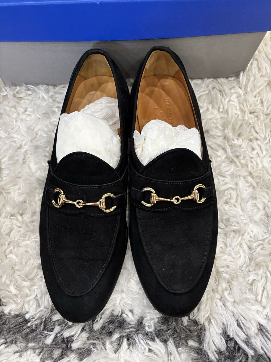 KENFORD 26センチ モカシン 靴 ローファー 革靴 ブラック スエード シューズ ケンフォード拍卖