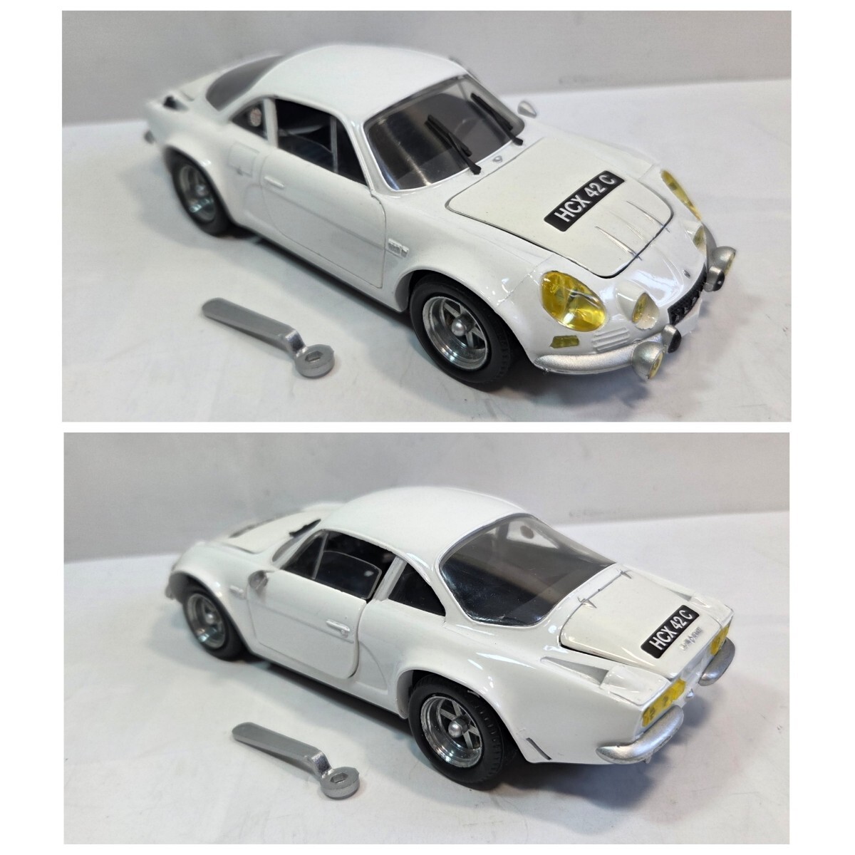 MACADAM 1/20「ALPINE RENAULT A110 1600S 白」ポルトガル製 新品未使用 + オマケ デルプラド 新品 1/43「 RENAULT ALPINE 青」A584拍卖