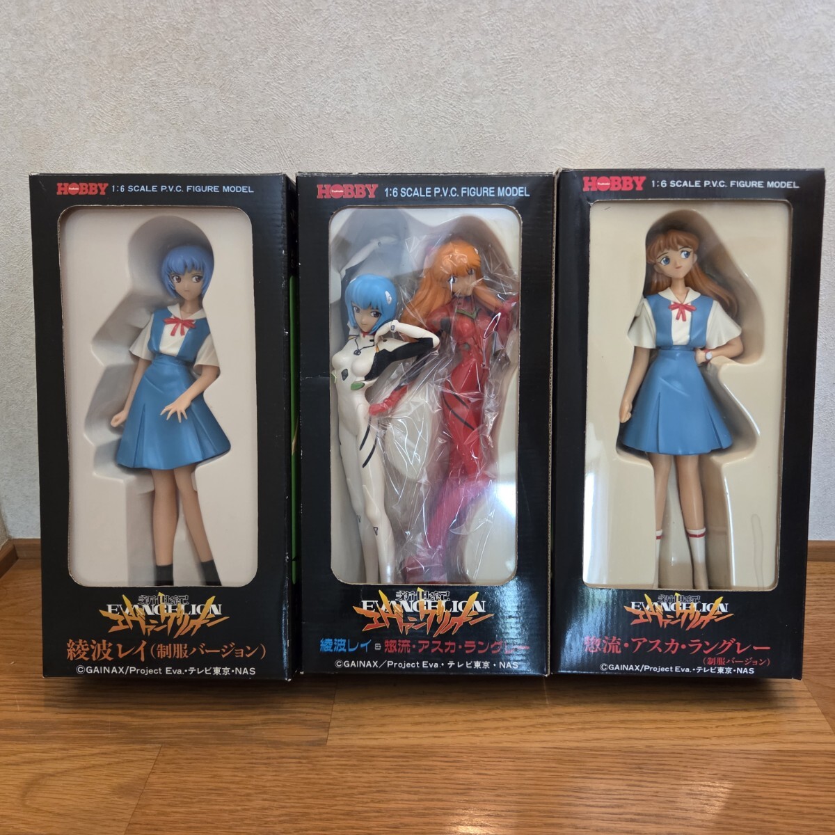 SEGA ツクダ 1/6「新世紀エヴァンゲリオン 綾波 /アスカ フィギュア」3箱セット 新品未使用 保管品 A608 拍卖