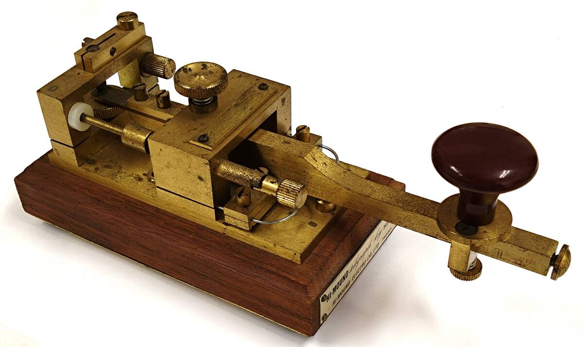 ◇ ハイモンド HI-MOUND HK-802 電鍵 黄銅 TELEGRAPH KEY 縦振れ電鍵 テレグラフキー ◇拍卖