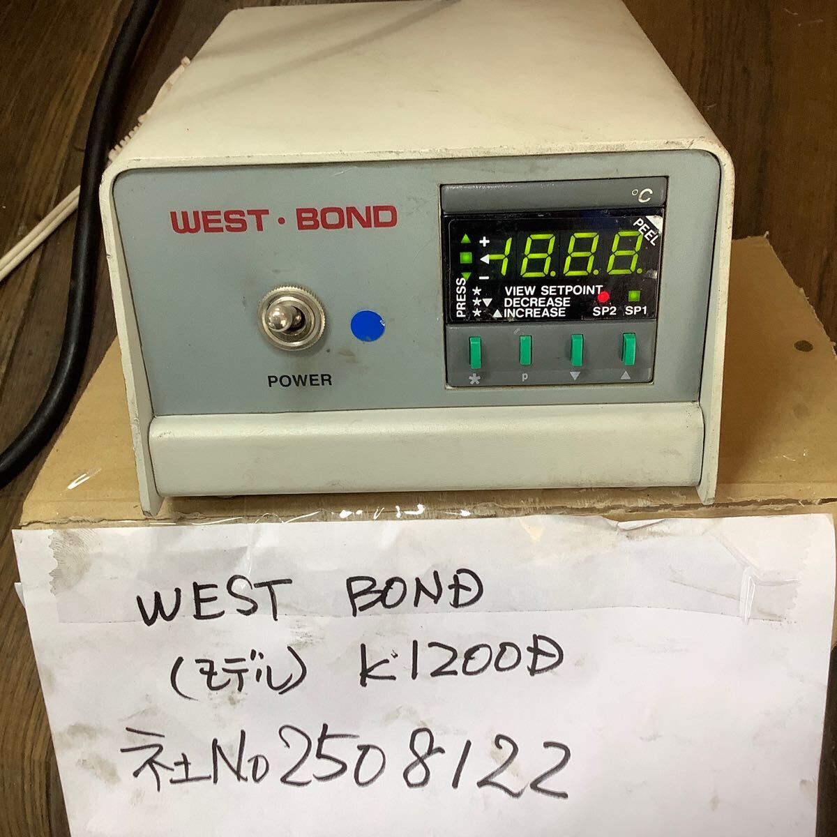 WEST (USA製) 【K1200】マニュアルボールワイヤーボンダーの温度コントローラー中古品一般通電まで済みです。現状渡し品です。拍卖