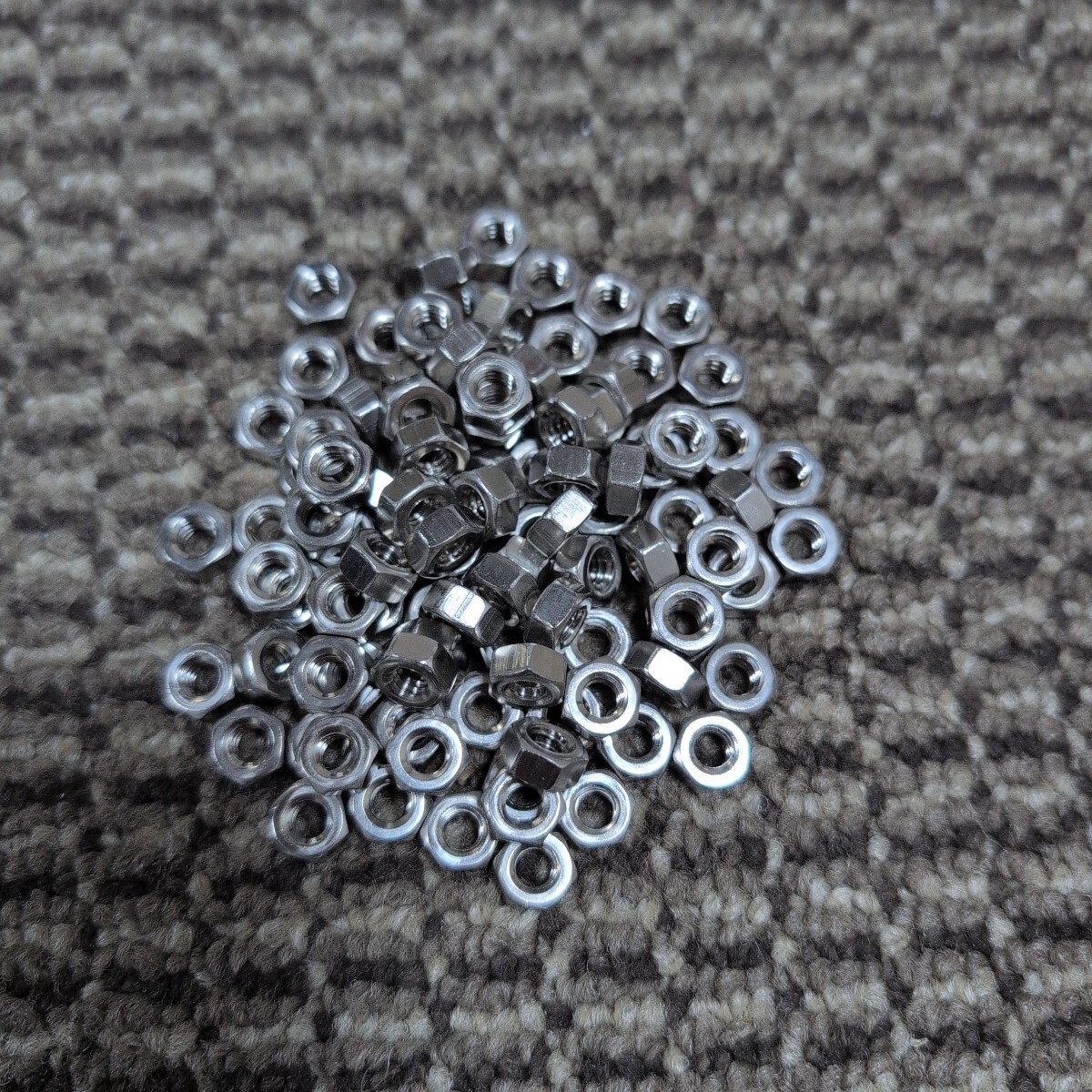 ジャンク品/長期保管品/メーカー不明/ステンレス/ナット/インチ(ウィット)/W3/16・対応8mmT4mm/1P100本入り拍卖