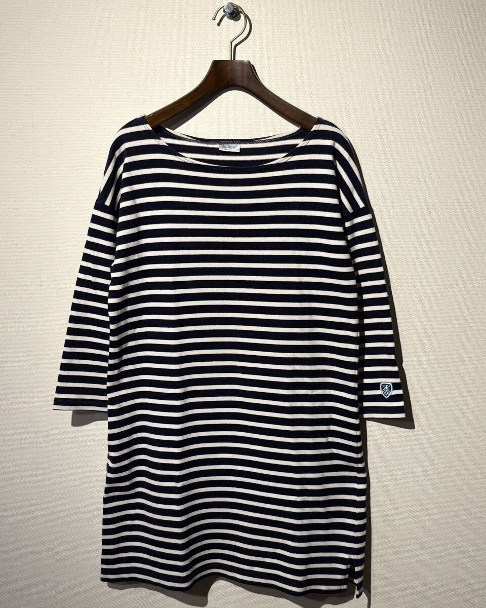 ORCIVAL /コットンロード ボーダーワンピース(チュニック) / SIZE:1 /オーシバル オーチバル /バスクシャツ/COTTON LOURD BORDER ONE-PIECE拍卖