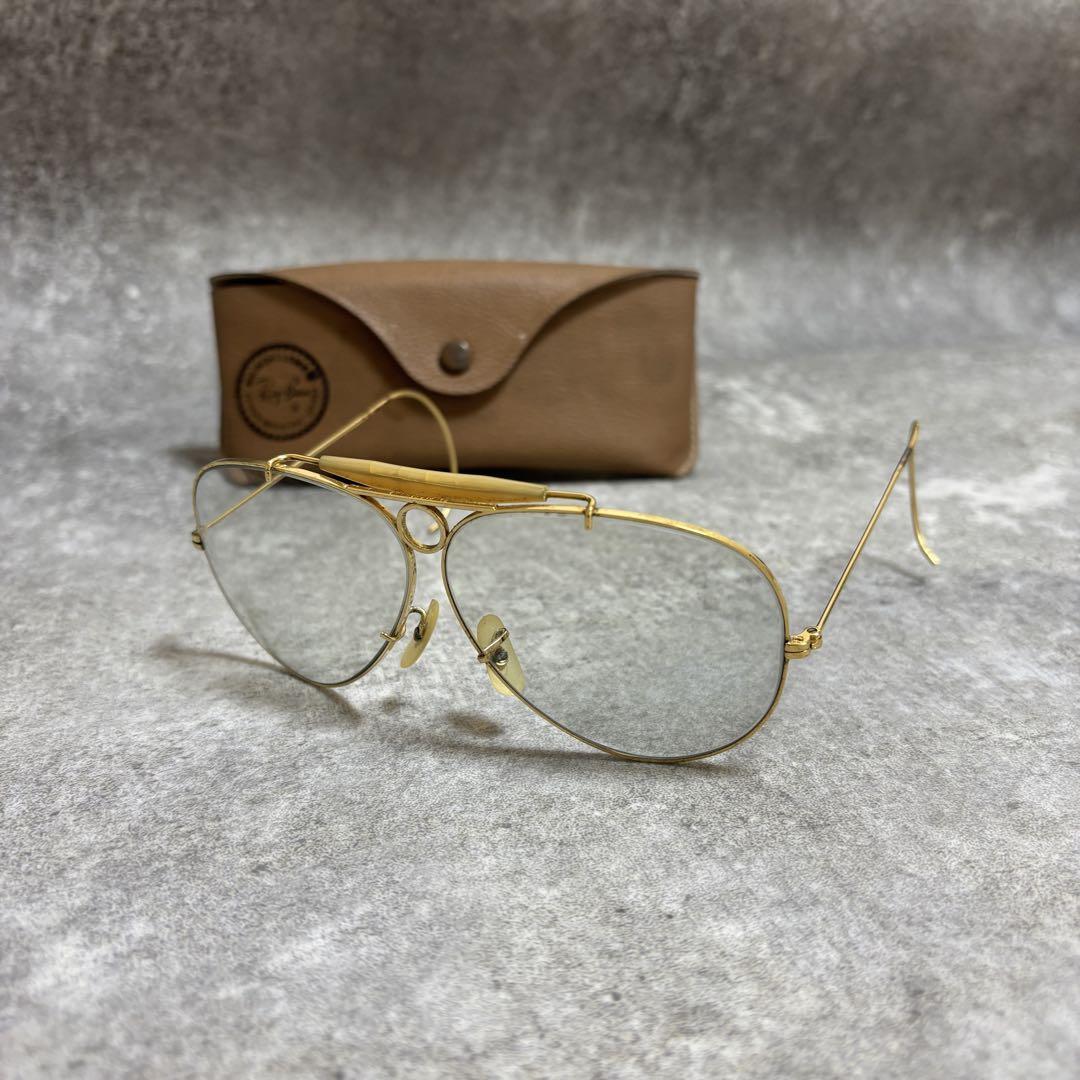良品 Ray-Ban サングラス ゴールド シューター ボシュロム社製拍卖