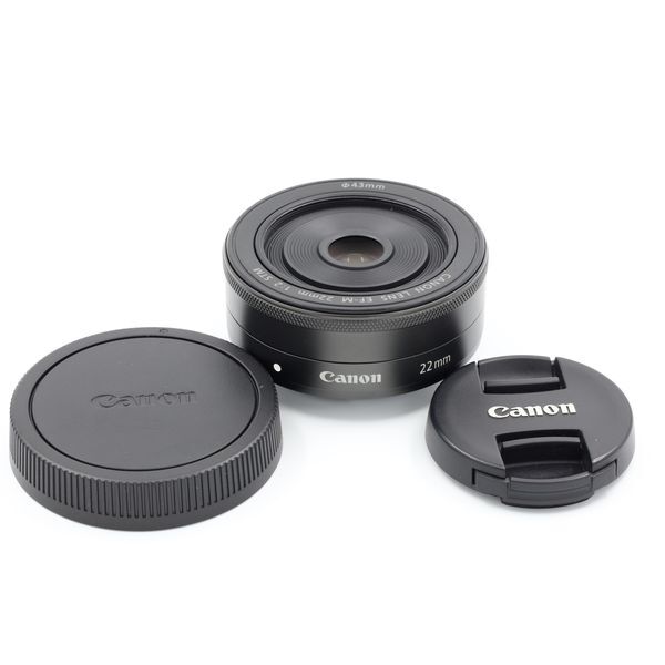 中古 1年保証 良品 Canon EF-M 22mm F2 STM ブラック拍卖
