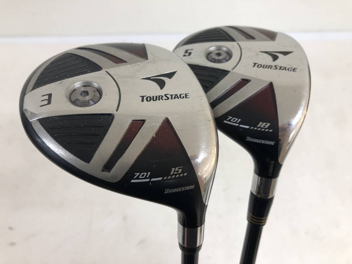 ★即決!★TOURSTAGE/ツアーステージ★X-DRIVE 701★メンズ右打ち用フェアウェイウッド2本セット★3W/5W★S★#70824MW_URA_C★拍卖