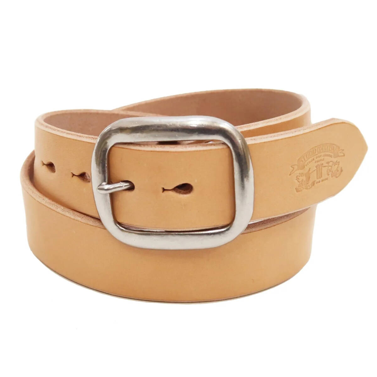 ステュディオ・ダルチザン レザーベルト Studio D'artisan 牛革 ギャリソン B-81 ベルト幅約38mm 厚み約5mm ナチュラル (32サイズ) 新品拍卖