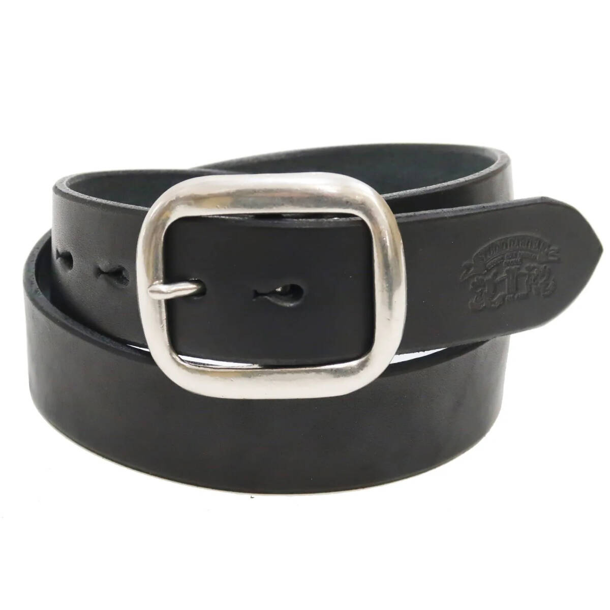 ステュディオ・ダルチザン レザーベルト Studio D'artisan 牛革 ギャリソン B-81 ベルト幅約38mm 厚み約5mm ブラック (30サイズ) 新品拍卖