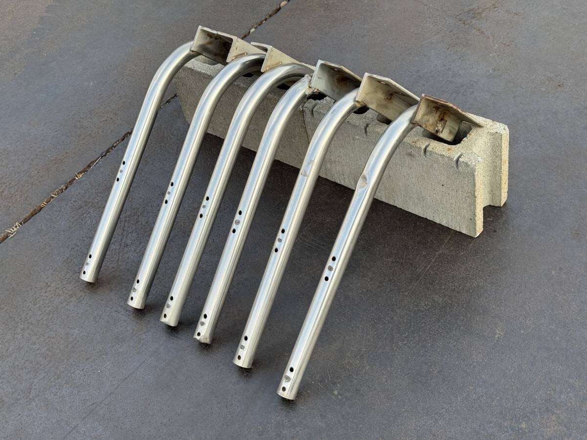 ブラケット★2段式★6本★ステンレス製★550mm×250mm★π数34mm★Φ34★サイドバンパー用★サイドガード用★取付ステー★スM26P拍卖