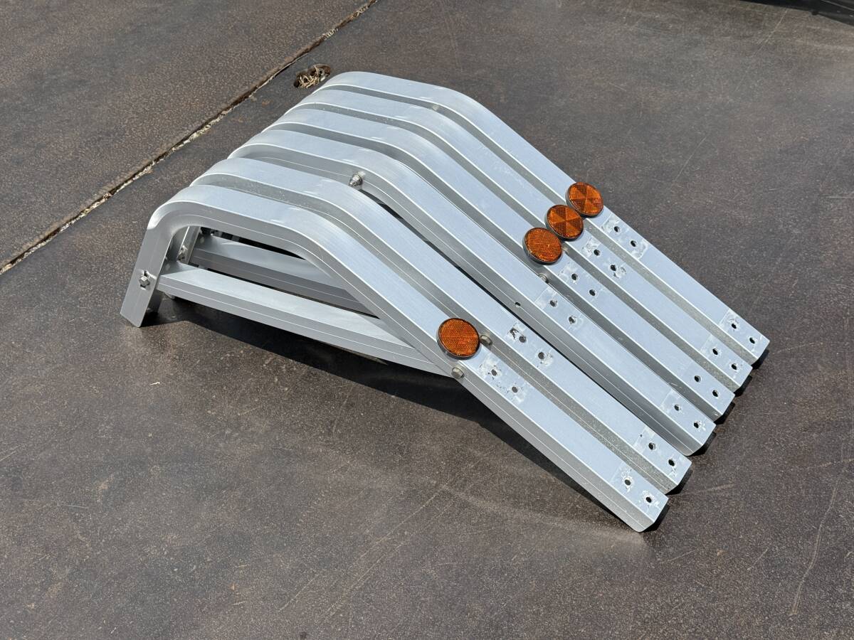 ブラケット★ハセガワ★2段式★6本★アルミ製★775mm×470mm★美品★サイドバンパー用★サイドガード用★取付ステー★ハセ17E8Y拍卖
