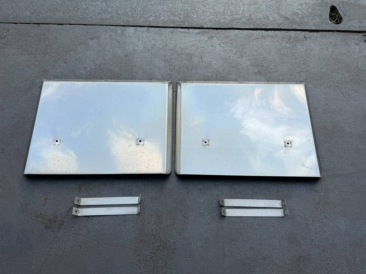 リアフェンダー★ハ型★左右セット★615mm×455mm★6点★ステンレス製★泥よけ★泥除け★ハ式★即決★デコトラ★ハ109B拍卖