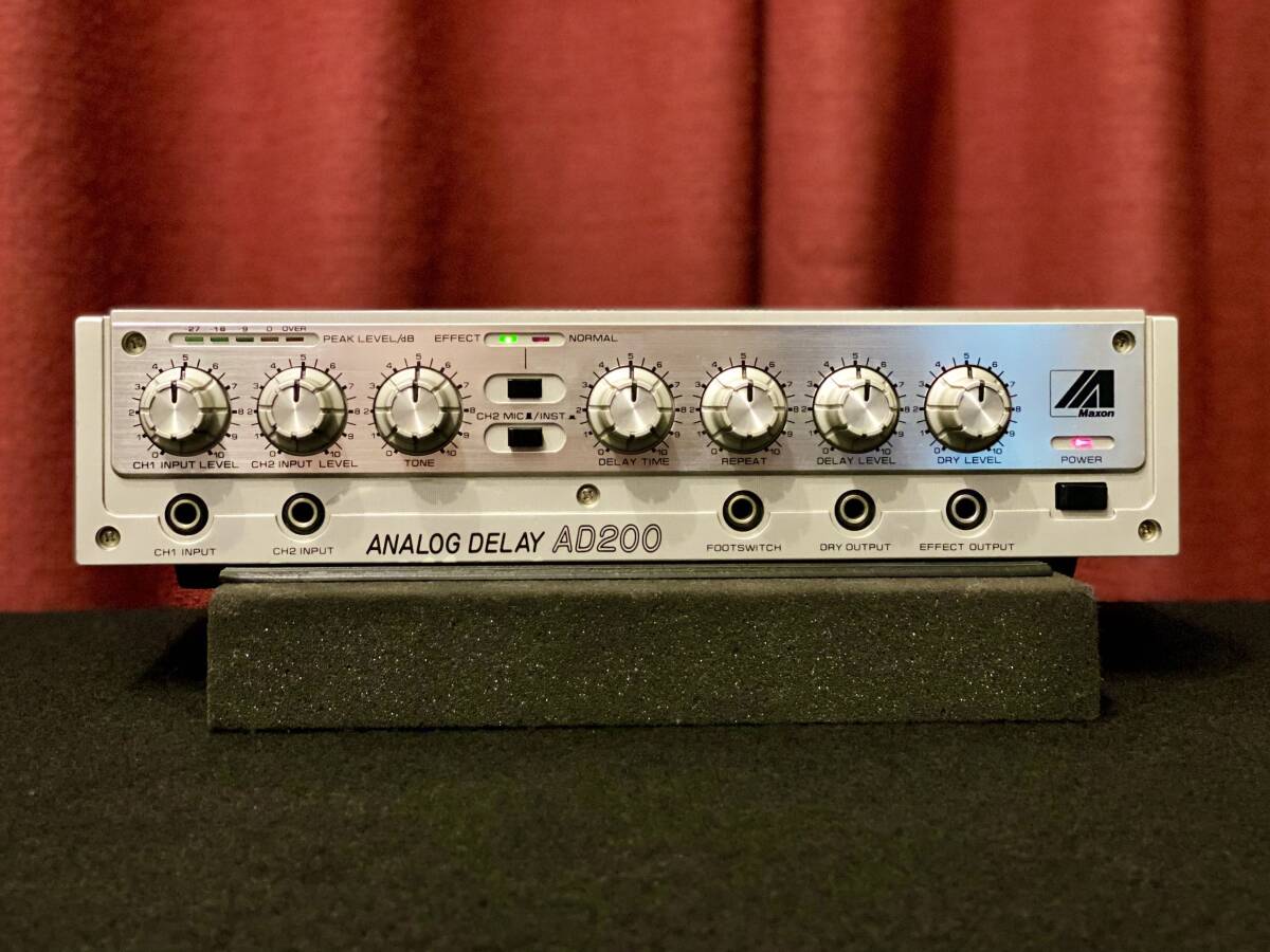 名機美品 Maxon AD 200 ANALOG DELAY (動作確認済) lexicon Roland PCM RE201RE301 ディレイ エコー エフェクター DTM拍卖