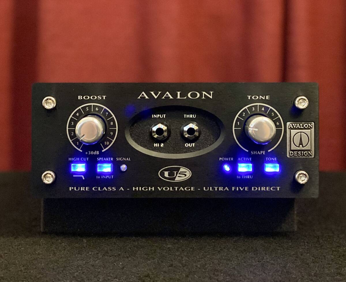( 正規店オーバーホール 8月書類あり )AVALON DESIGN U5 BLACK DI クラスAマイクプリ(国内正規品)SSL API SPL NEVE EQ ギター ベース拍卖