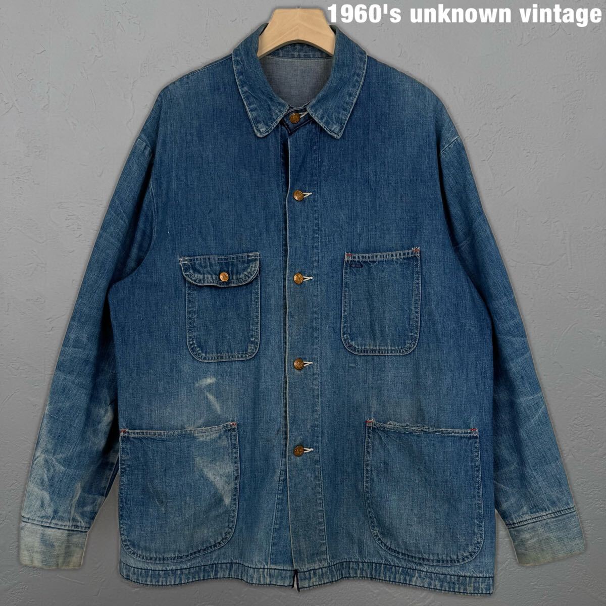 60s ビンテージ デニム カバーオール BLUE BELL vintage 古着 USA製 40s 50s 70s ブルーベル拍卖