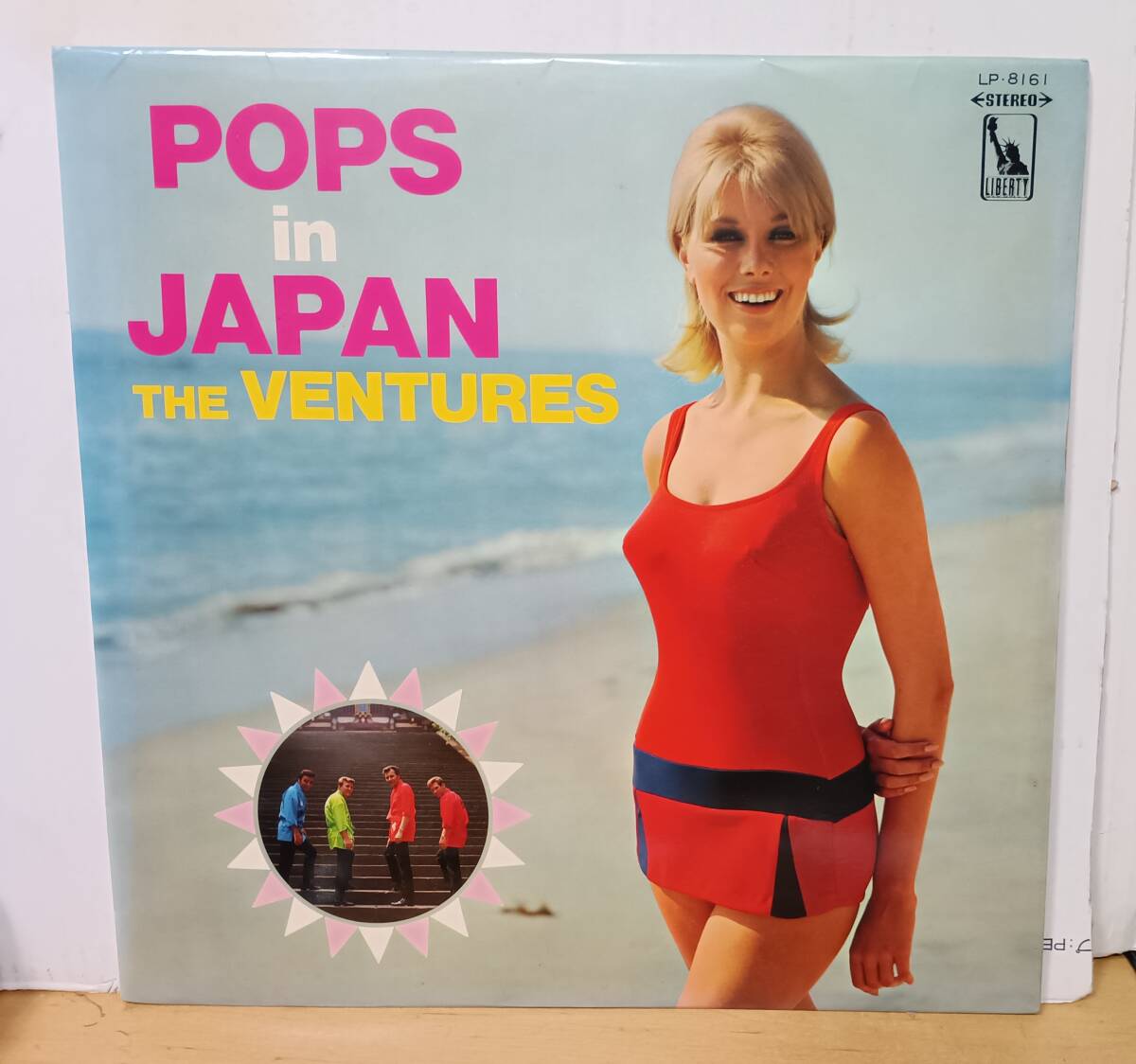 ベンチャーズ/VENTURES/ポップスインシャパン・赤盤・国内盤LP拍卖