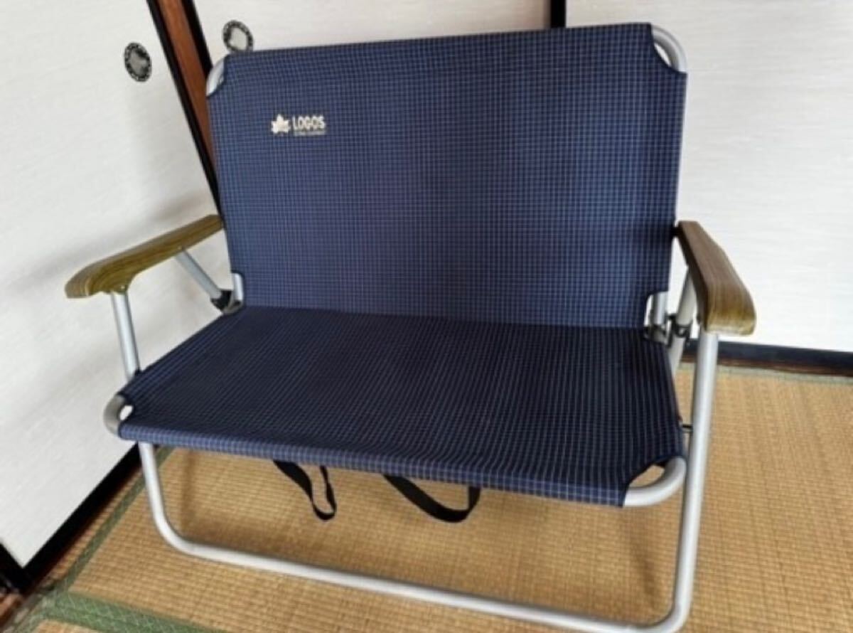 LOGOS ロゴス 折りたたみ ベンチ キャンプ 2人用 アウトドア チェア拍卖
