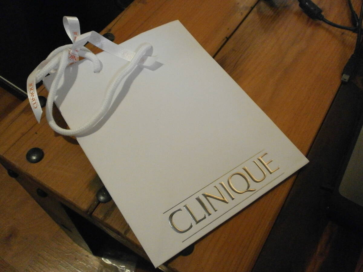 1 CLINIQUE クリニーク WHJTE ホワイト 白 袋 紙袋 ショップ袋 ショッパー ショッピングバッグ コスメ化粧品拍卖