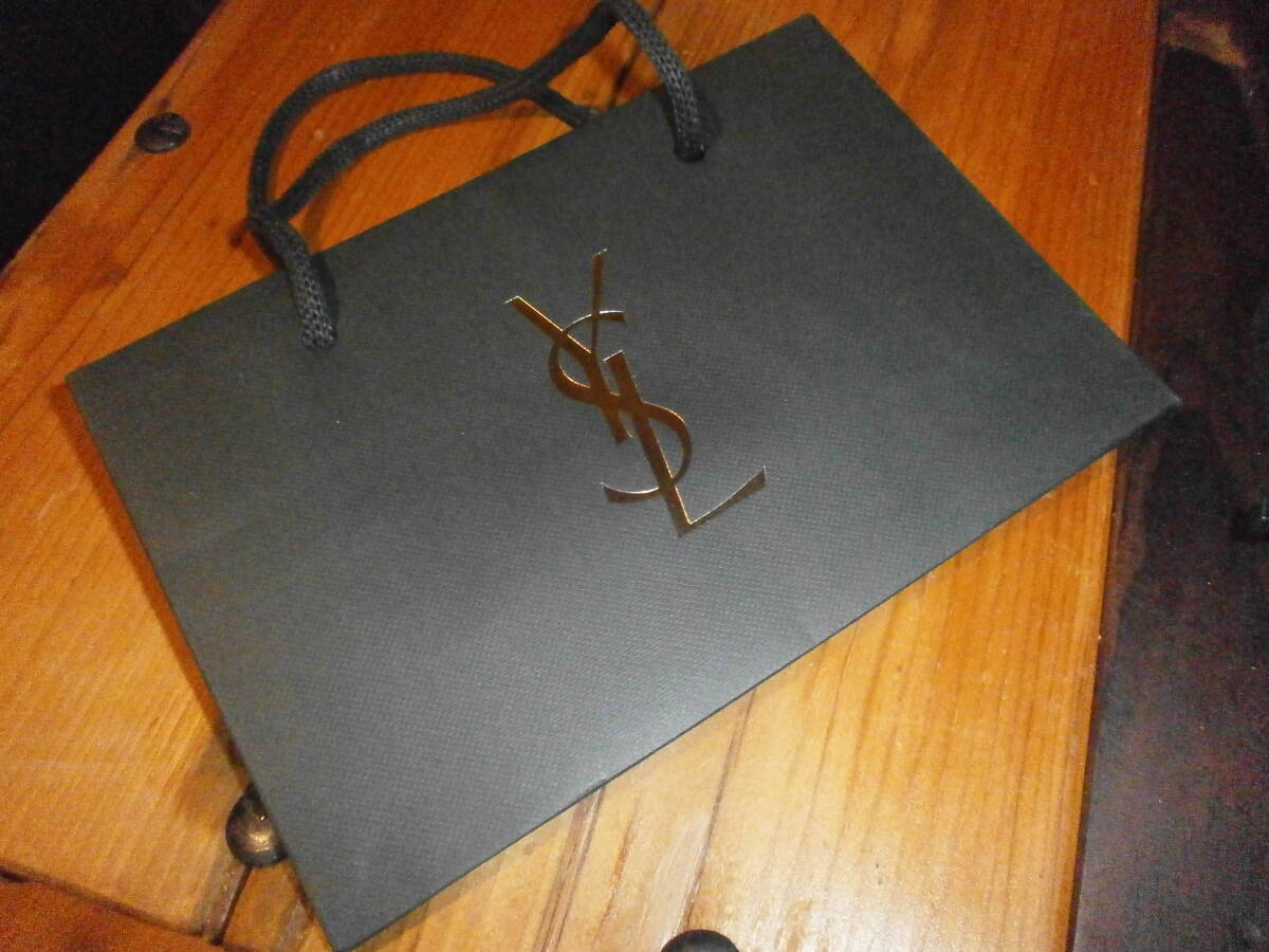 20 Yves Saint-Laurent YSL イヴ・サン=ローラン BLACK ブラック 黒 袋 紙袋 ショップ袋 ショッパー ショッピングバッグ コスメ 化粧品拍卖