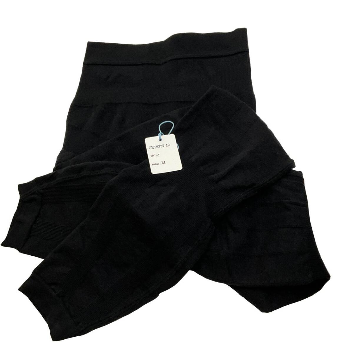 CR12337-12 ZK⑥【特価】新品 スパッツ M 1枚 ブラック ストレッチ ゆったり 楽ちん 着圧 吸湿発熱 サポーター レディース拍卖