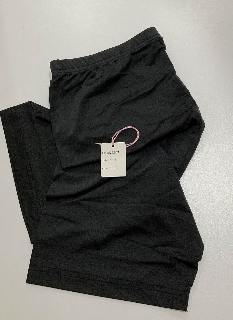 <再値下げ>CR15232-21 IS⑥【特価】新品 オーバーパンツ 3枚組 L~LLブラック 深履き ストレッチ シンプル 接触冷感 吸汗速乾 レディース拍卖
