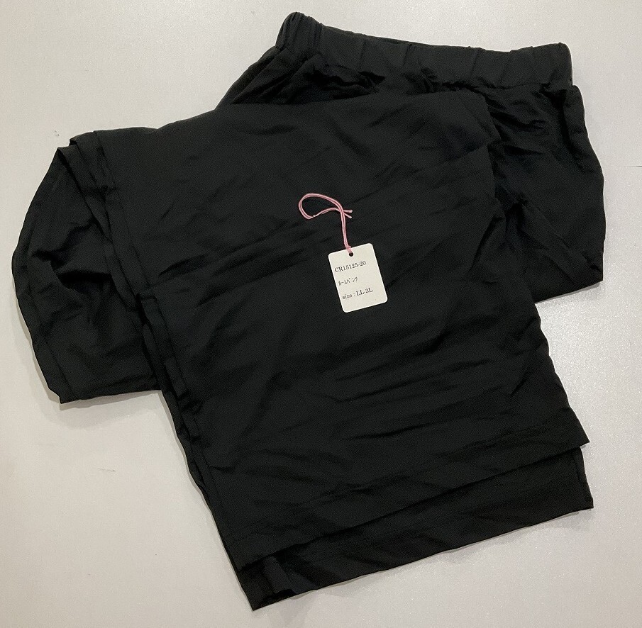 <再値下げ>CR15125-20 ZK⑥【特価】新品 大きい ルームパンツ LL~3L ブラック ストレッチ ゆったり 楽ちん 伸縮性 レディース拍卖