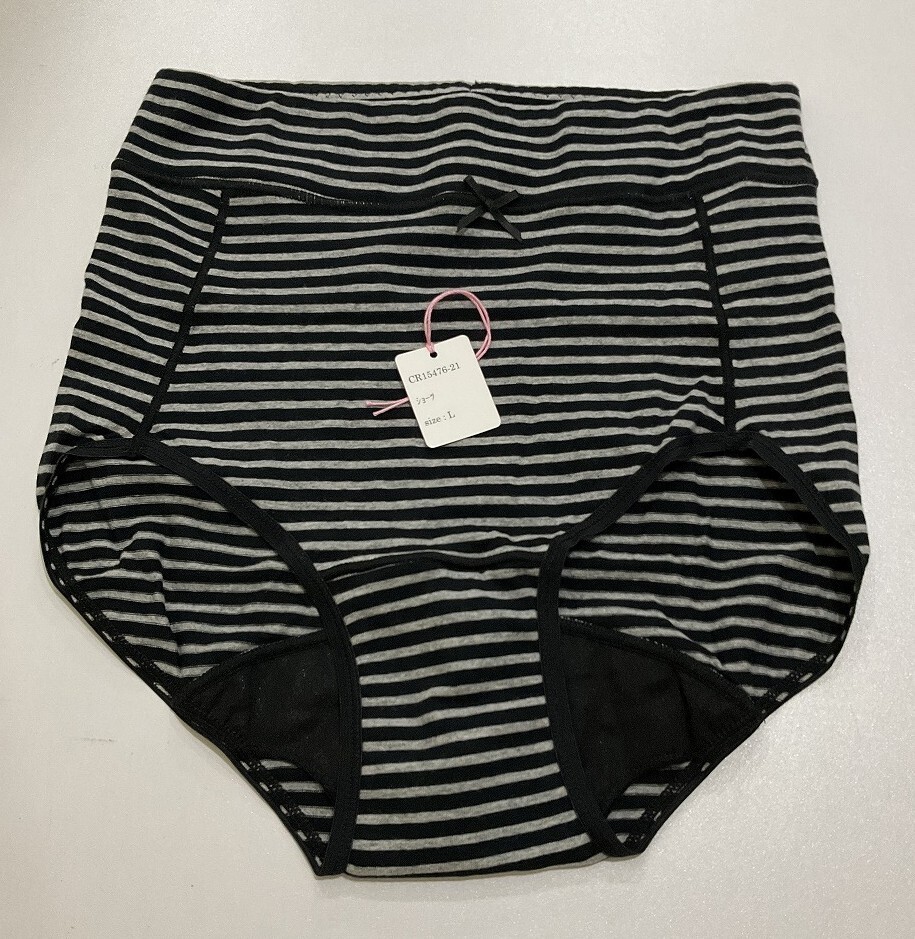 CR15476-21 IS⑦【特価】新品 サニタリーショーツ L4色4枚組 ブラック 綿混 昼用 深履き ストレッチ シンプル レディース拍卖