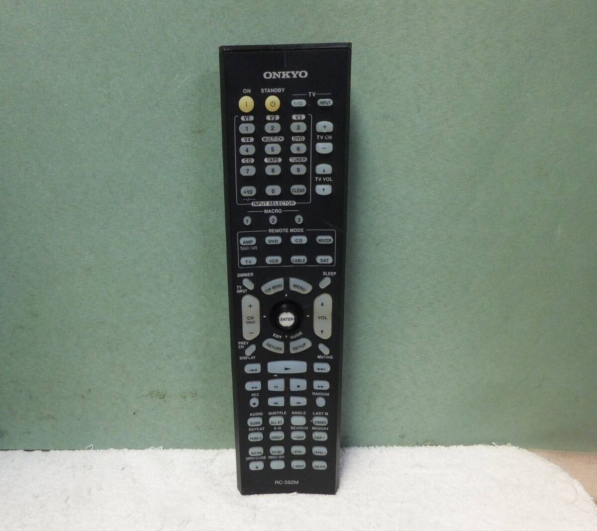 ONKYO オンキョー AVアンプリモコン RC-592M 中古 拍卖