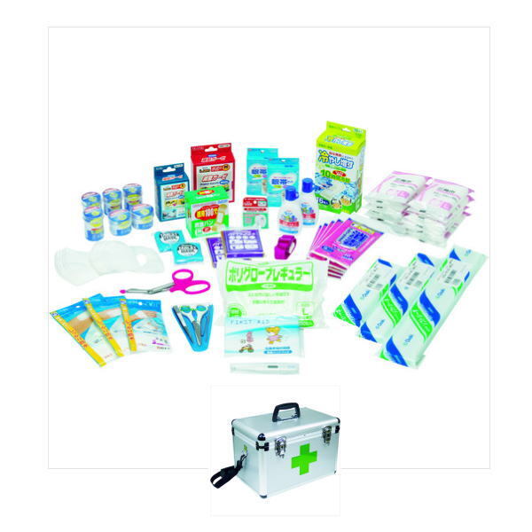 新品 sanwa 防災用救急箱セット 20人用 品番:400-523拍卖