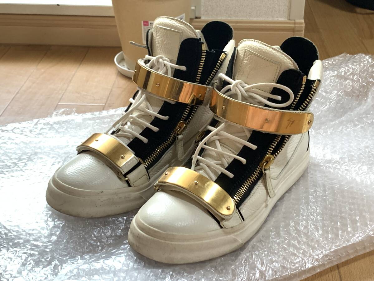 【福S-077】Giuseppe Zanotti ハイカットスニーカー 40拍卖