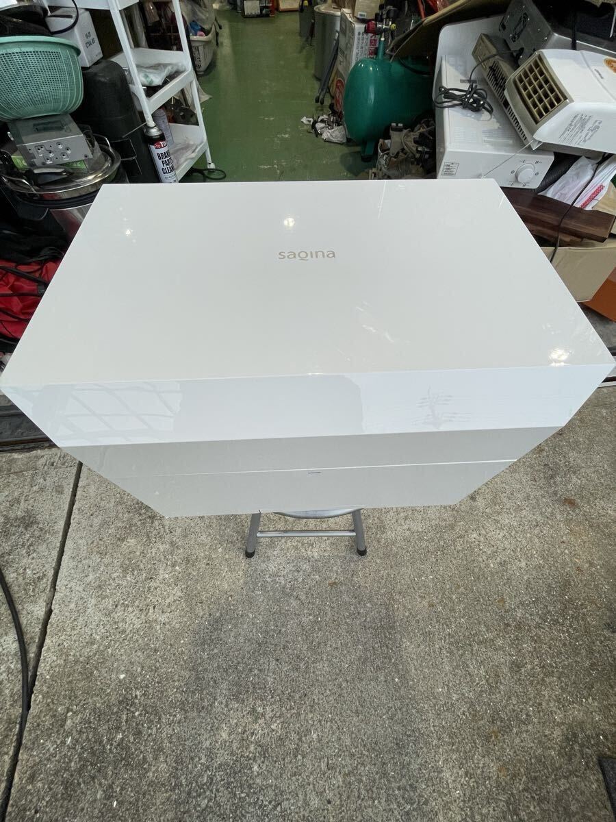 美品 コメット電機 saqinalulucie-L サキナルルシェスキンケア エステマシン スチーマー 美顔器 ホワイト LEDライト付き saqina 現状売り切拍卖