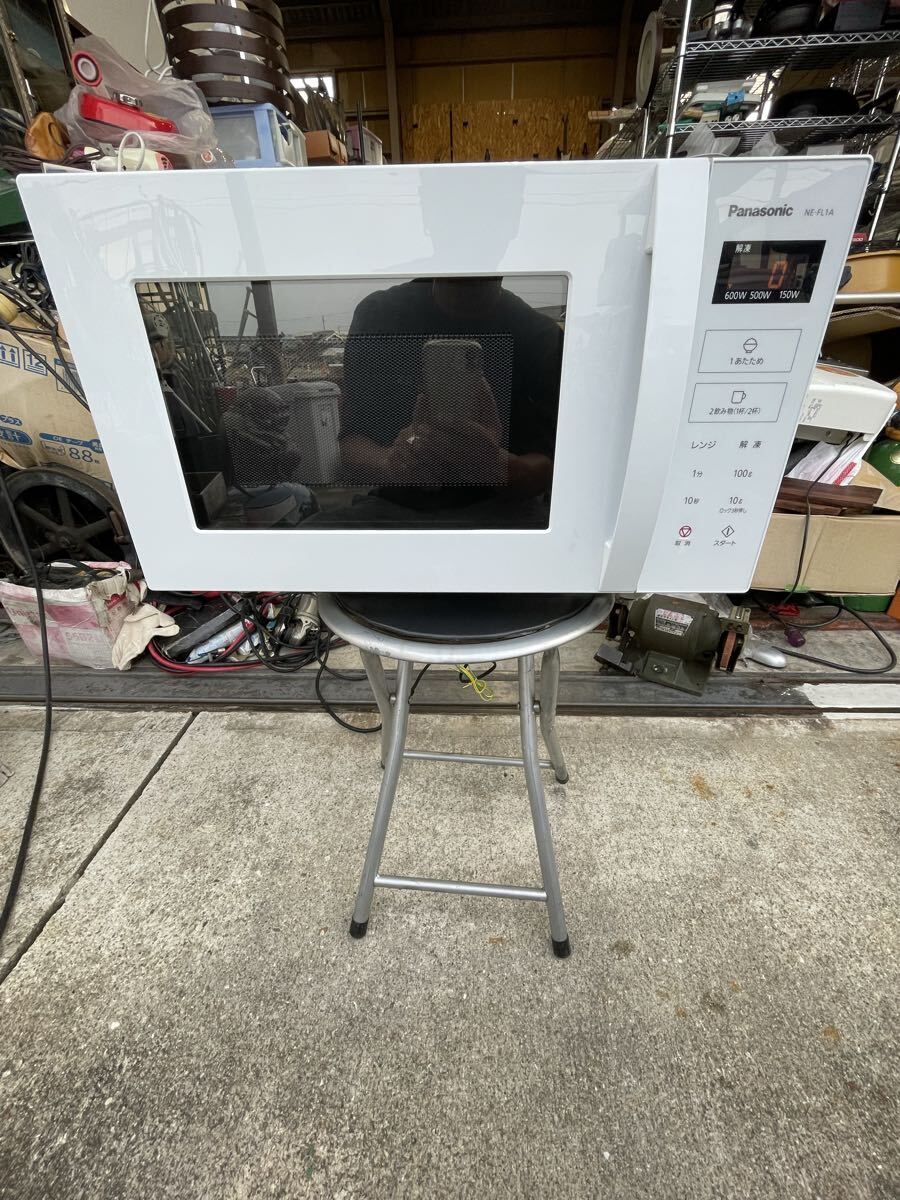 美品 Panasonic パナソニック NE-FL1A-W 電子レンジ 単機能 2024年製 ホワイト フラットレンジ NE-FL1A 家電 現状売り切り拍卖