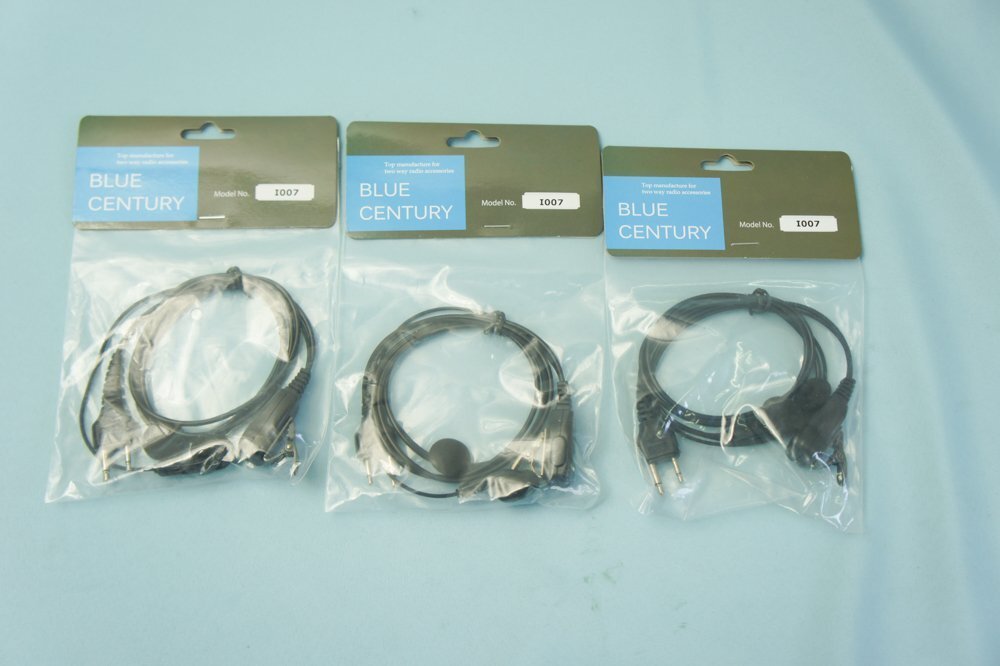 長期保管 未使用品 BLUECENTURY イヤホンマイク I007 3個セット ALINCO トランシーバー用 【JSPRN0001互換品】【FTH-80 / FTH-50対応】拍卖
